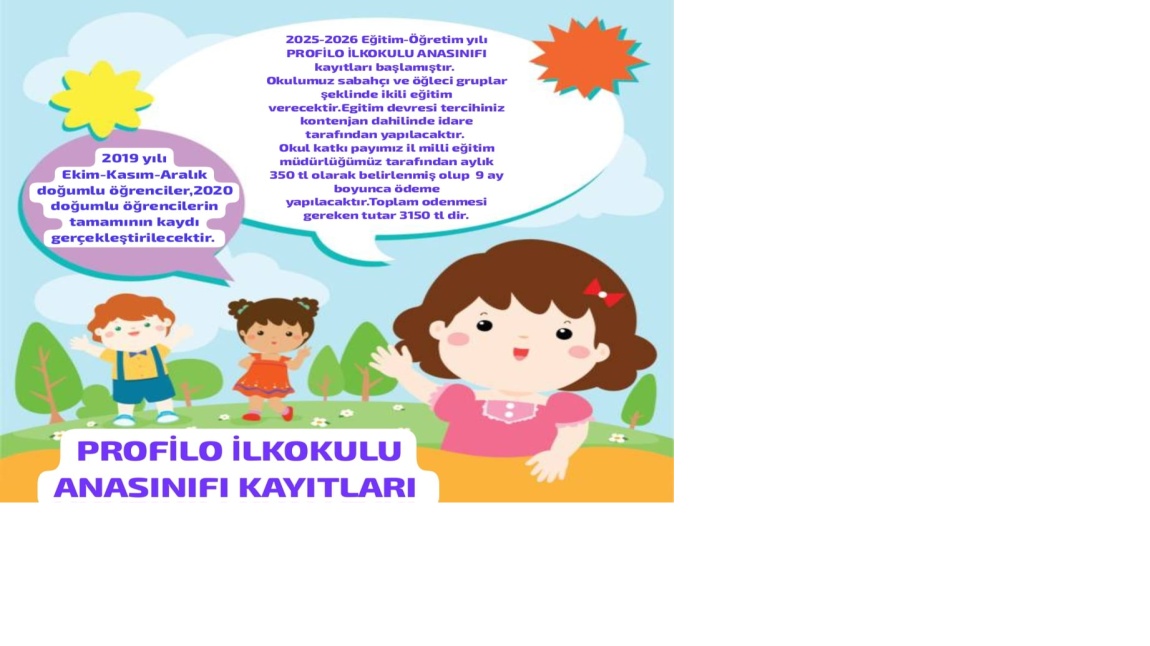 Okulumuz Anasınıfı Kayıt Yaşları 